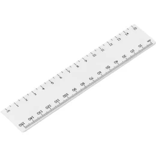 Altitude Scholastic 15cm Ruler Solid White Unbranded